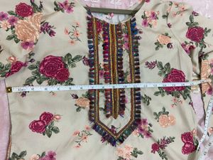 Floral Print Kurta Set
