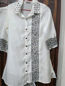 White Embroidered Kurta Set