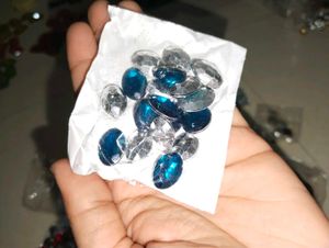 Stones buttons and beads ...Craft Supplies Lot