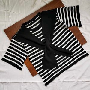 Striped Black &amp; White Top