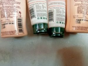 2 Pices Santoor Talc 100g, 2 Pices Biotique Fruity Face Wash 50ml.All 4 in this Price.