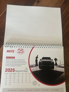 Table Calender , New, Cars