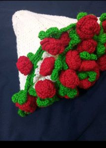 Handmade Viral Crochet Rose Bouquet Blanket