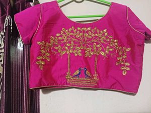 Pink Embroidered Blouse