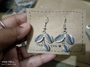 Floral Silver Earrings