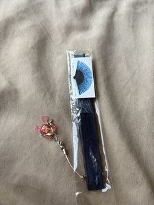 Japanese Fan with Lucky Charm Strap
