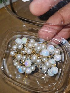 Pearl Hair Earrings 24 Pcs For Braids Or Haistyles