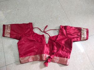 Yellow &amp; Red Colour Katan Benarasi