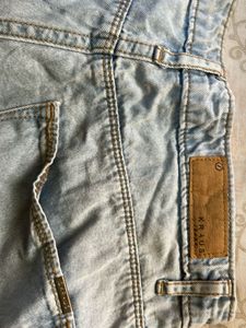 Frayed Hem Denim Shorts