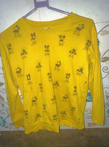 Yellow Mickey Mouse Tee