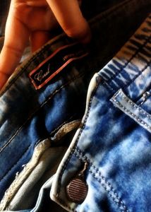 Light Wash Denim Joggers