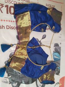 Blue & Gold Blouse
