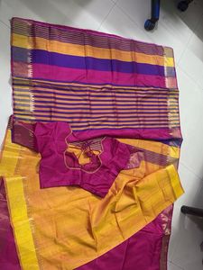 ElegantPure Silk Saree with Blouse  from Nalli