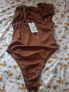 Brown Bodysuit - New with Tag