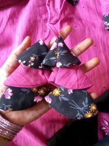 Pink Kurti Set with Printed Dupatta