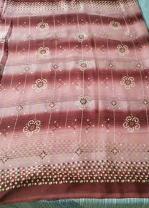 New Daily Wear Bandhani  Saree With Blouse Piece