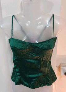 Emerald Green Corset Top
