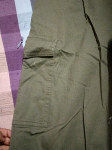 Olive Green Cargo Jeans