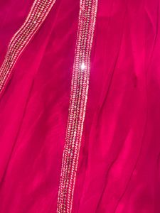 Pink Embroidered Fabric