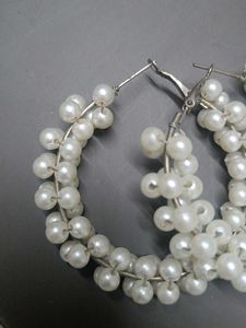Pearl Hoop Earrings