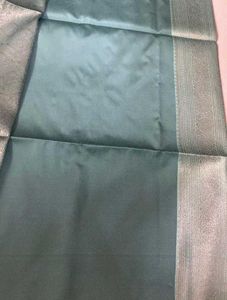 New Brown And Ice Green Semi Kanchi Silk Saree
