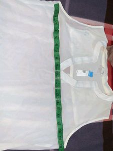 Off White Sleeveless Top