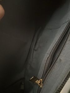 Black Vintage Croc Shoulder Bag