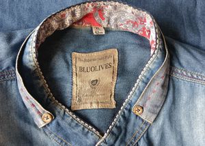 Unisex Jeans Printed Shirt