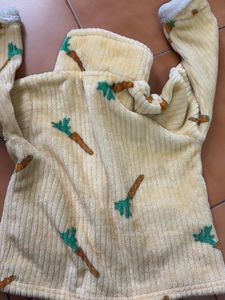 Cute Carrot Print Baby clothing set