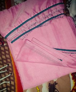 Pink Chiffon Saree