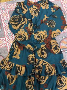 Green Floral Dress