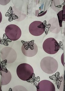 Girls Daily Wear Dress Butterfly Print
