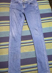 Men Skinny Fit Blue Jeans 28 Inches