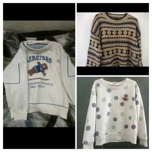 comboof three sweaters teddy 🧸, urbanic , polka