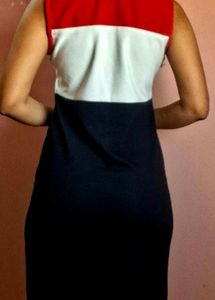 Multi Coloured Slit Dress