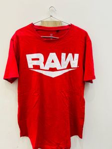 RAW Red Graphic T-Shirt by The Souled store