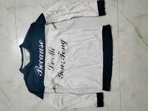 Kids Blue &amp; White Graphic Tee