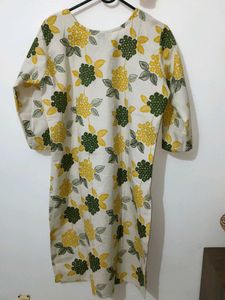 Floral Print Cotton Kurti