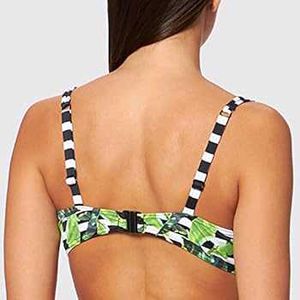 Tropical 🖤36,D Print Bikini Top