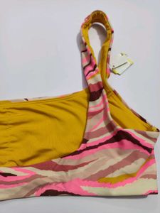 Striped Bikin Top Only Malesian Premium Qu