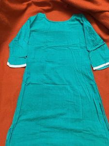 Stylish Teal Embroidered Kurta