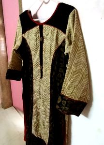 Pure Cotton Fabric Formal Kurti