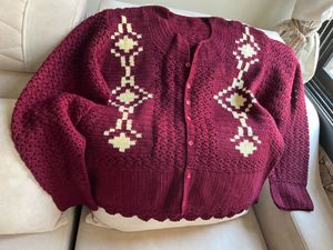 Set Of Crochet Handmade Sweater And Cap