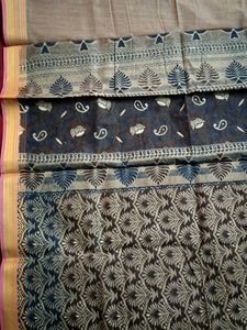 South Queen Block Print Saree
