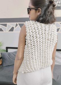 Stylish Knitted Sleeveless Top