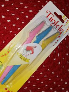 Tinkle Eyebrow Razor + Veet Wax Strips Combo | Per