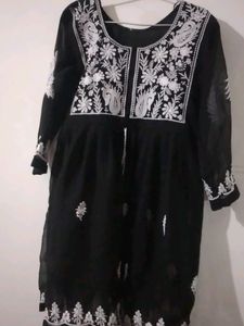 Elegant black  short kurti for Women