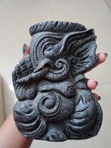 Lord Ganesha Ceramic Flower Vase