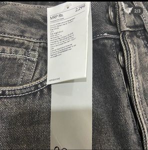 H&amp;M High Waist Ribbed Jeans