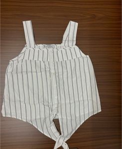 MANGO white and black top